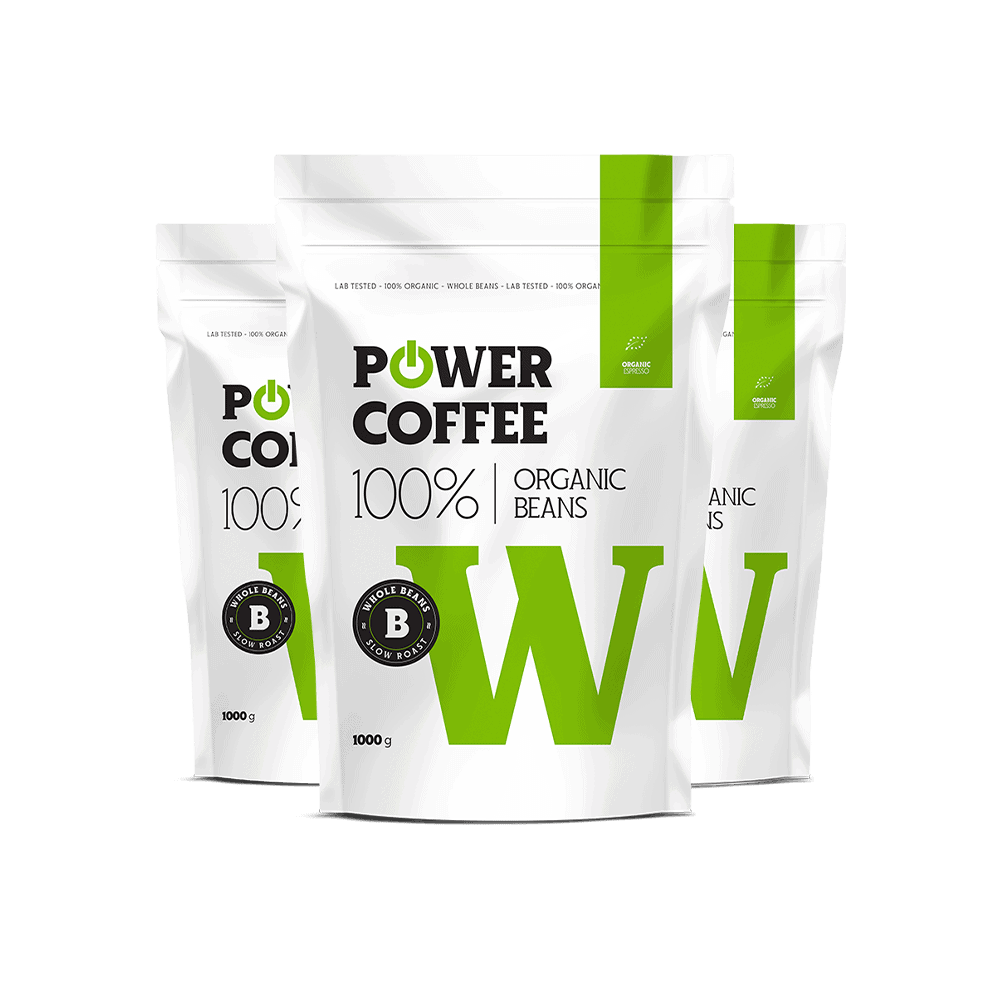 Powerlogy Organic Coffee 1000 g Triple Pack