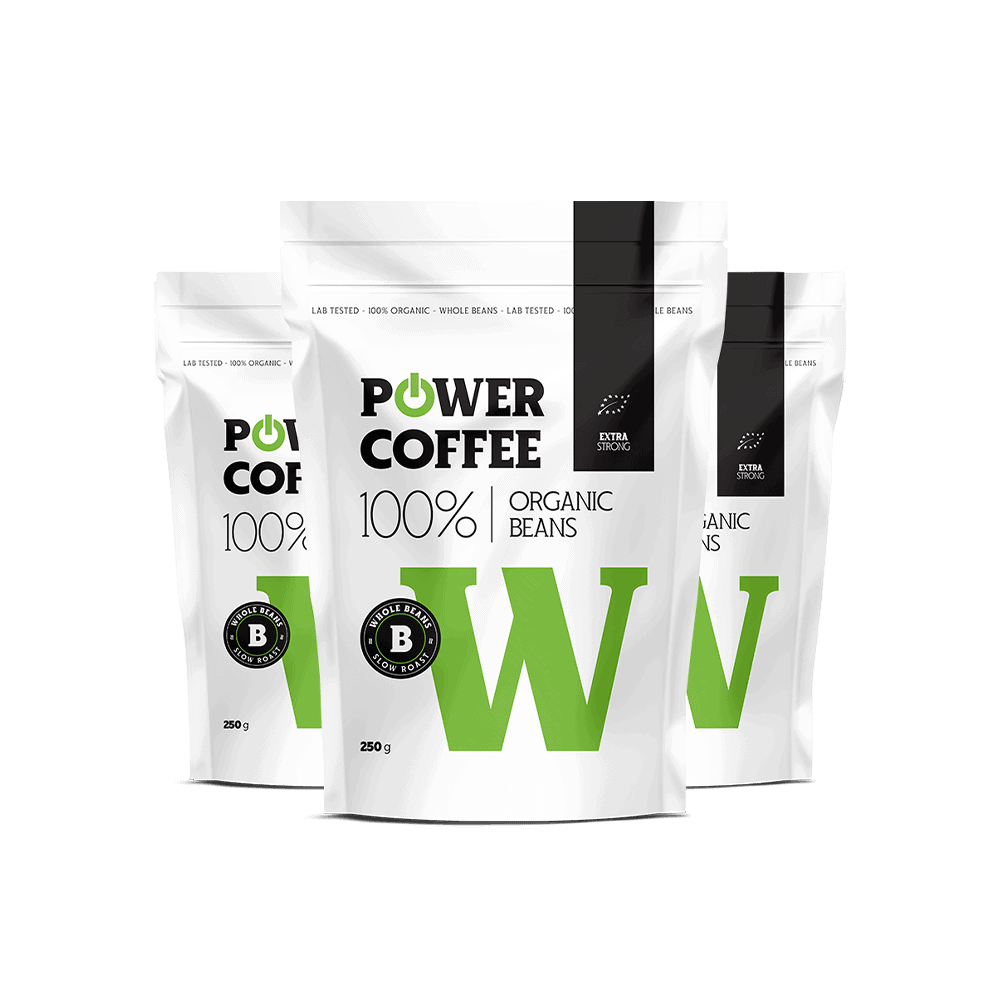 Powerlogy Organic Coffee Strong 250 g Triple Pack