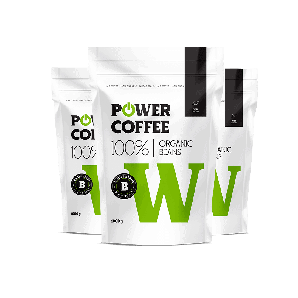 Powerlogy Organic Coffee Strong 1 kg Triple Pack