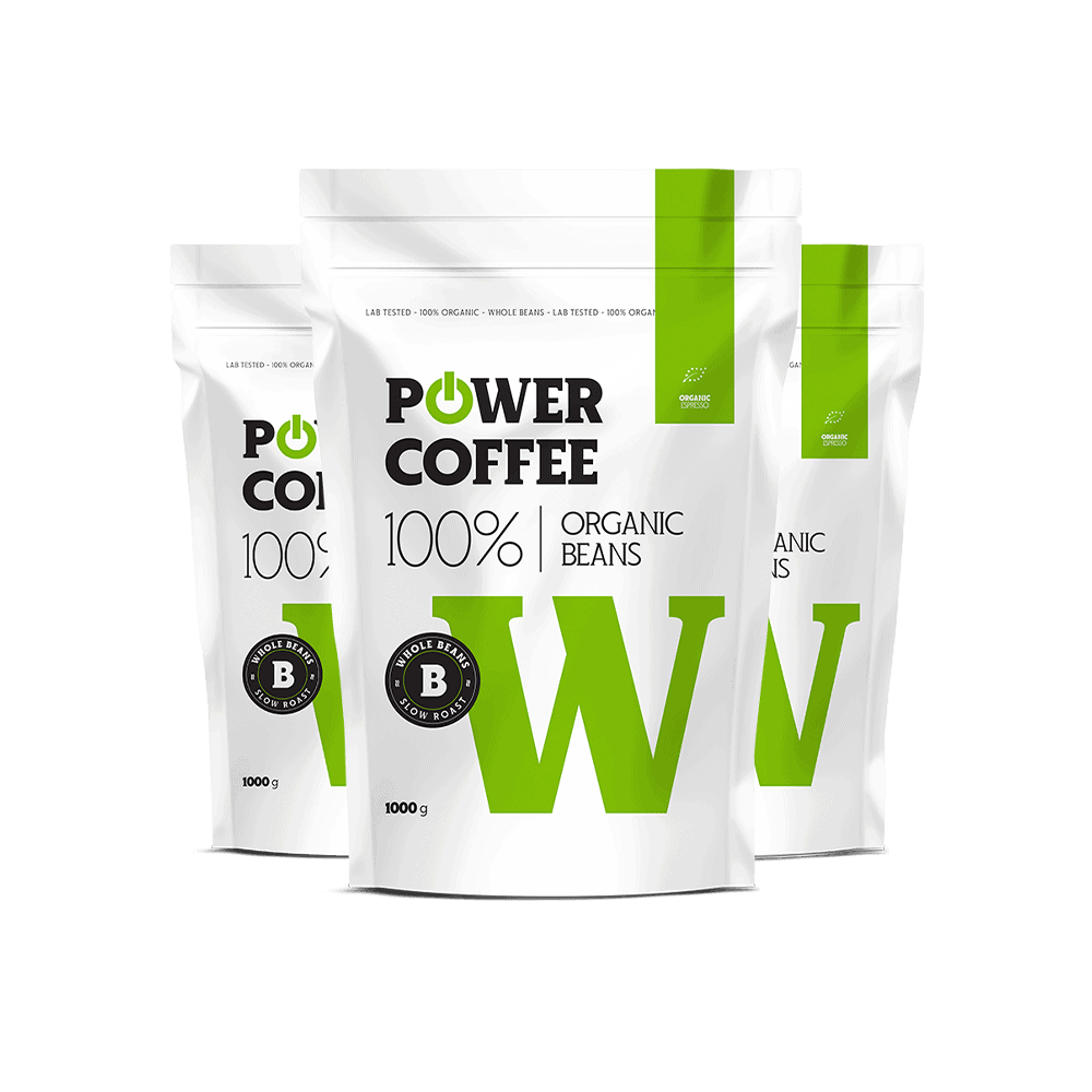 Powerlogy Organic Coffee 1 kg Triple Pack