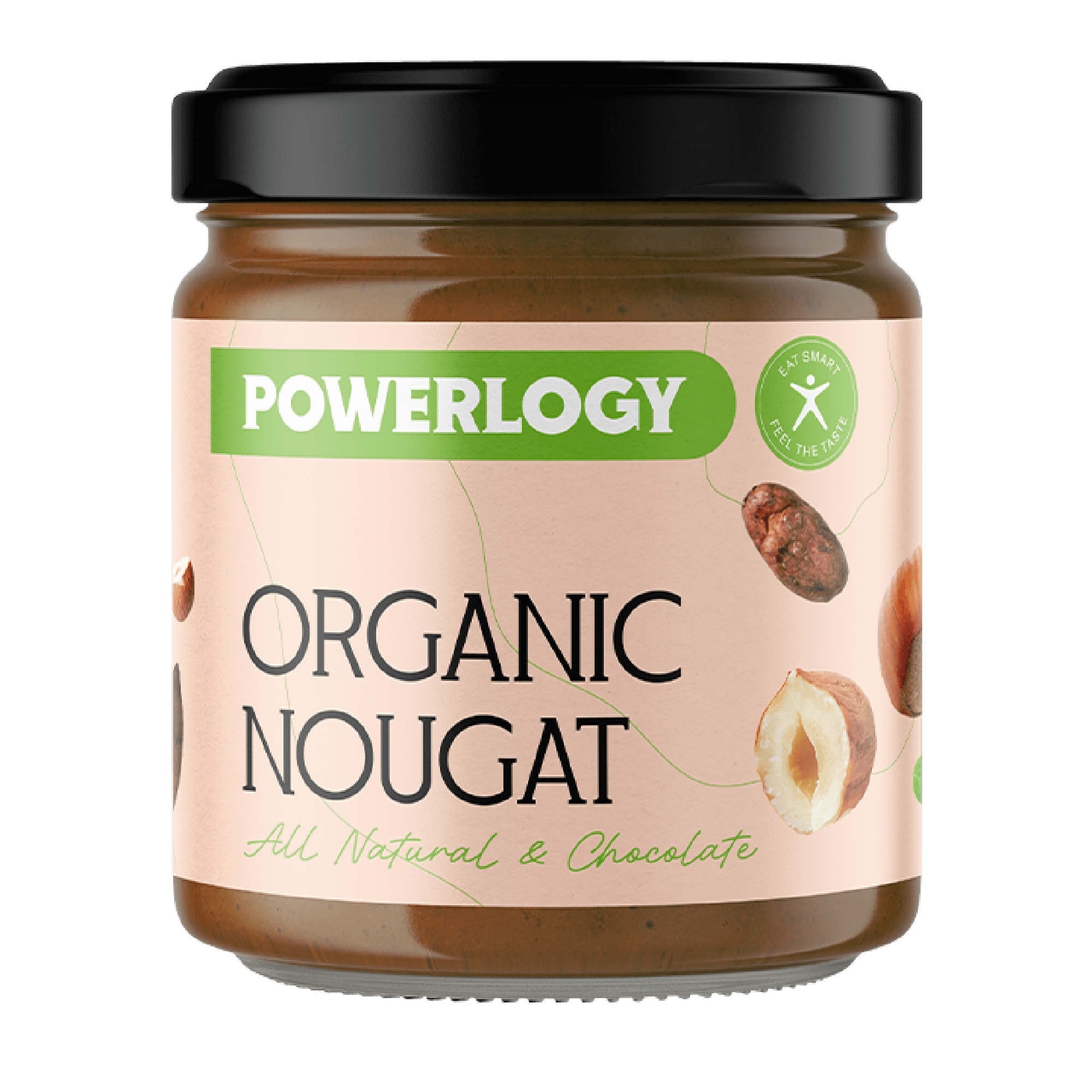 Organic Nougat Cream 330 g Orieškový nugát • POWERLOGY