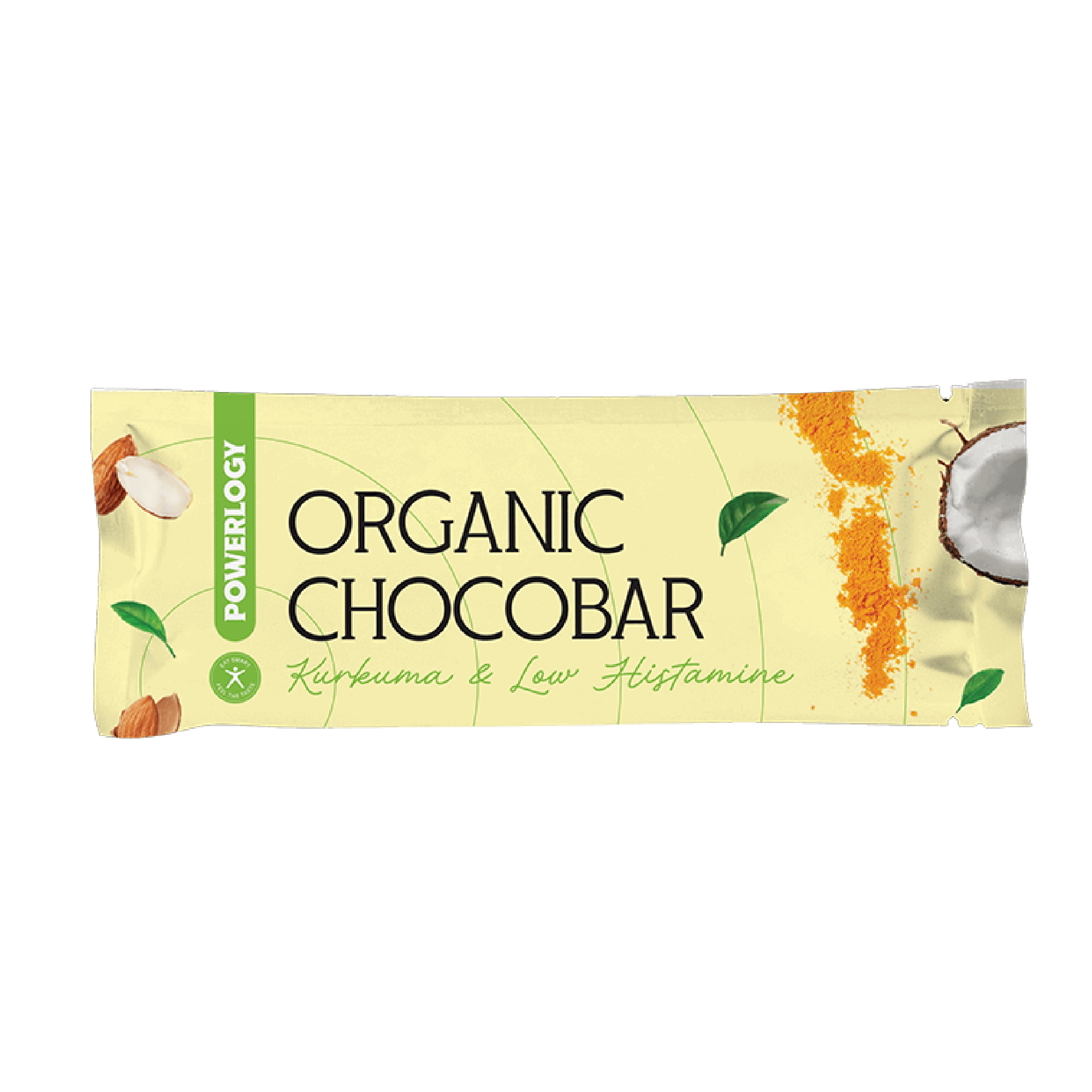 Levně Powerlogy Organic Kurkuma Chocobar 50&nbsp;g