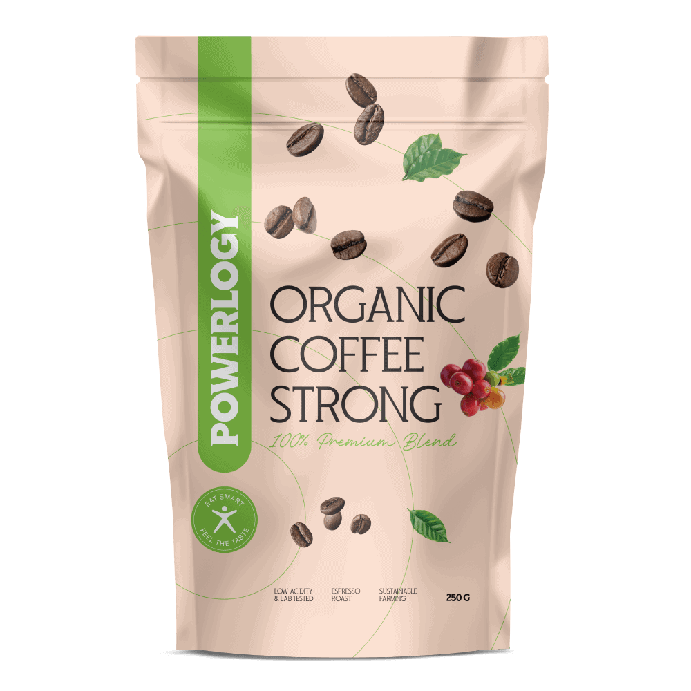 Levně Powerlogy Organic Coffee Strong 250&nbsp;g