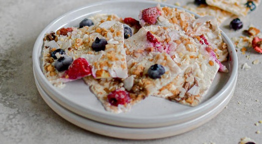 Gefrorene Joghurt-Honig Schnitte