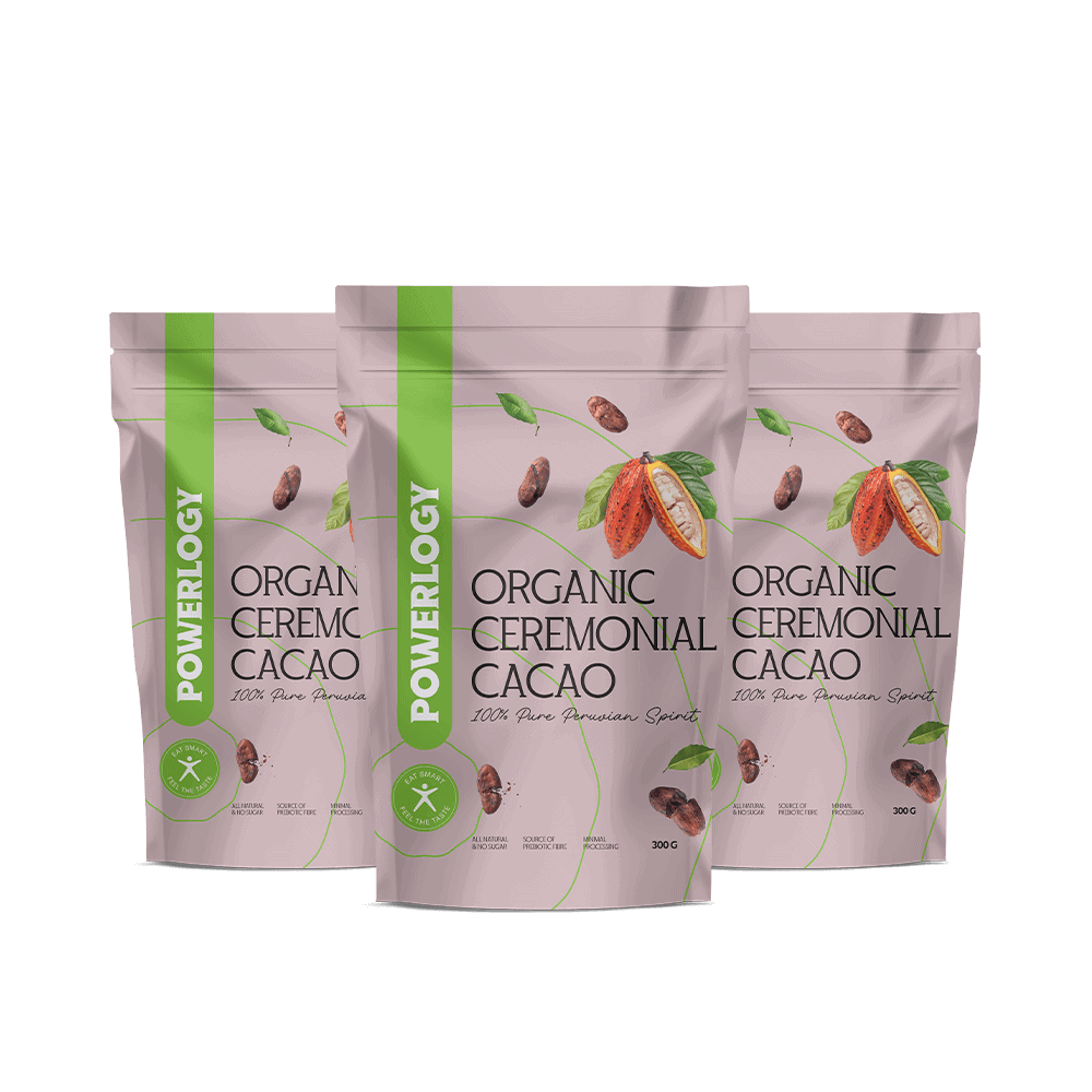Levně Powerlogy Organic Ceremonial Cacao 3 x 300&nbsp;g