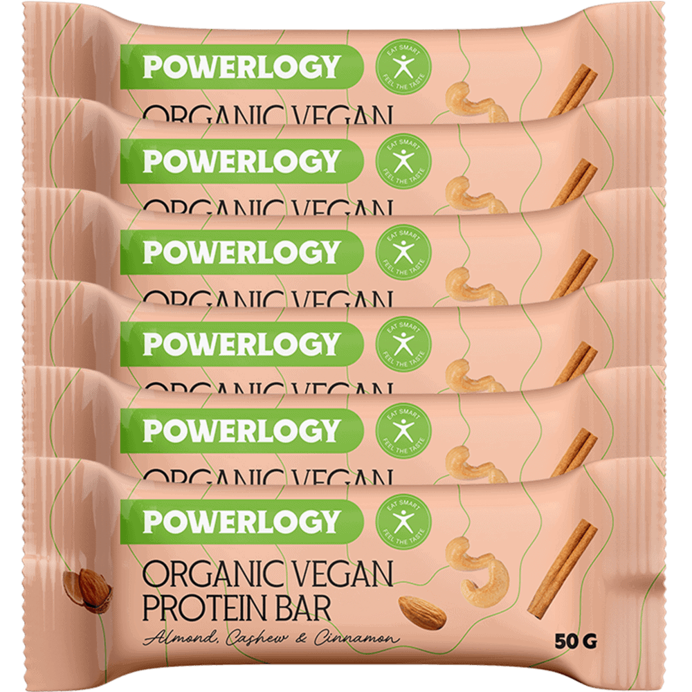 Levně Powerlogy Organic Vegan Protein Bar 6 x 50&nbsp;g