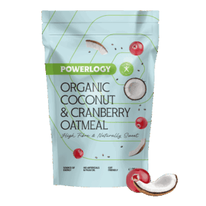 Powerlogy Organic Coconut & Cranberry Oatmeal 350 g