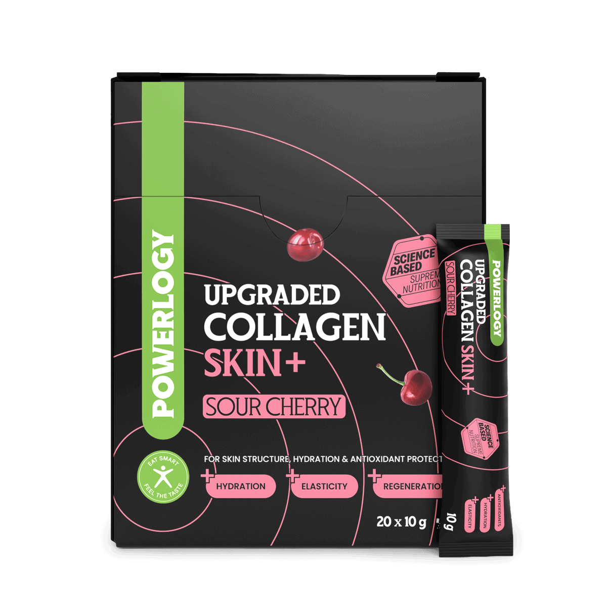 Powerlogy Upgraded Collagen Skin+ Sour Cherry