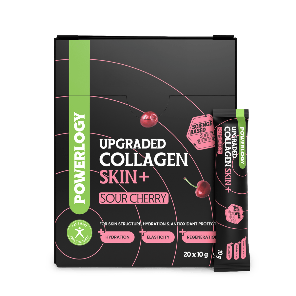 Powerlogy Upgraded Collagen Skin+ Sour Cherry