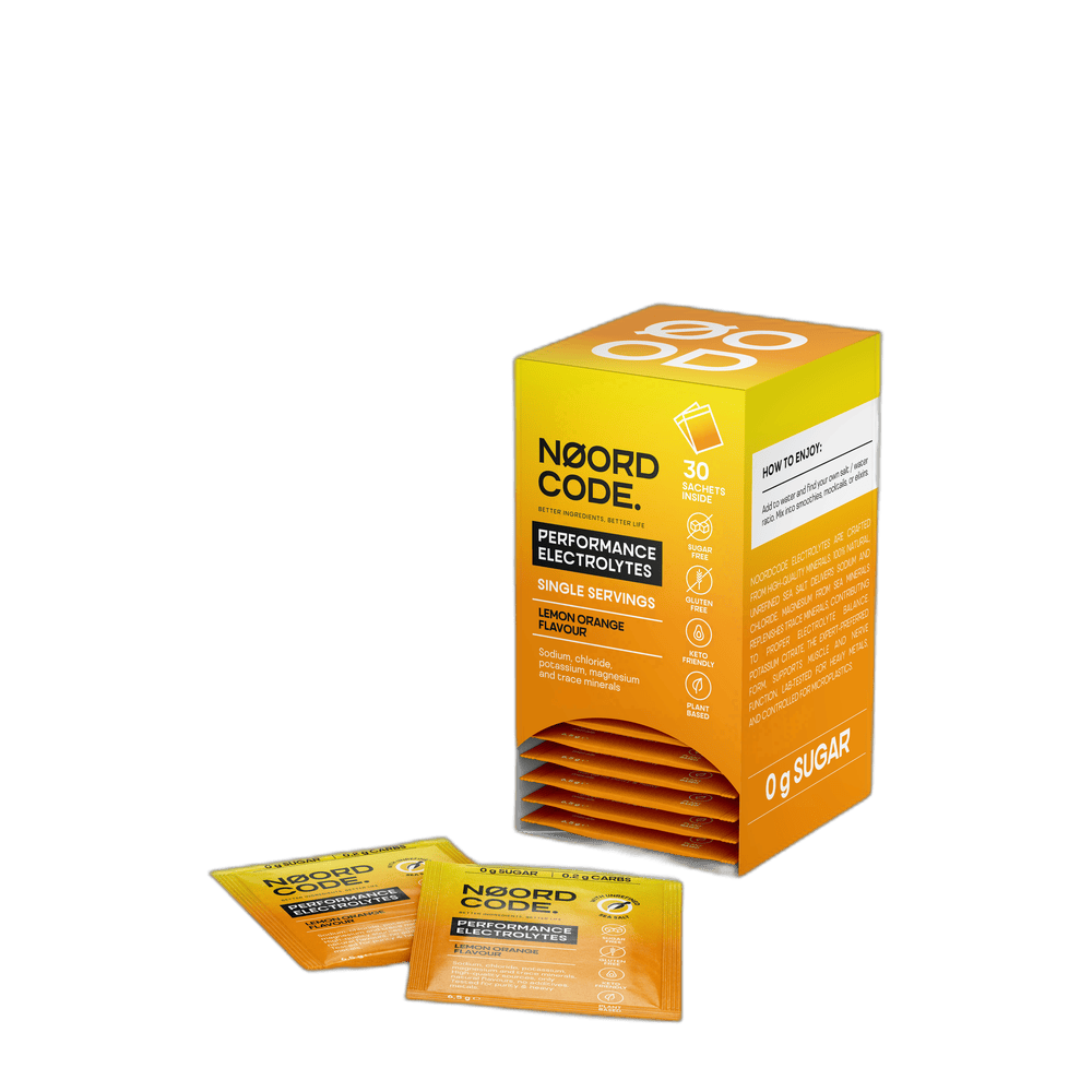 NoordCode Performance Electrolytes Lemon Orange – single-serve sachets