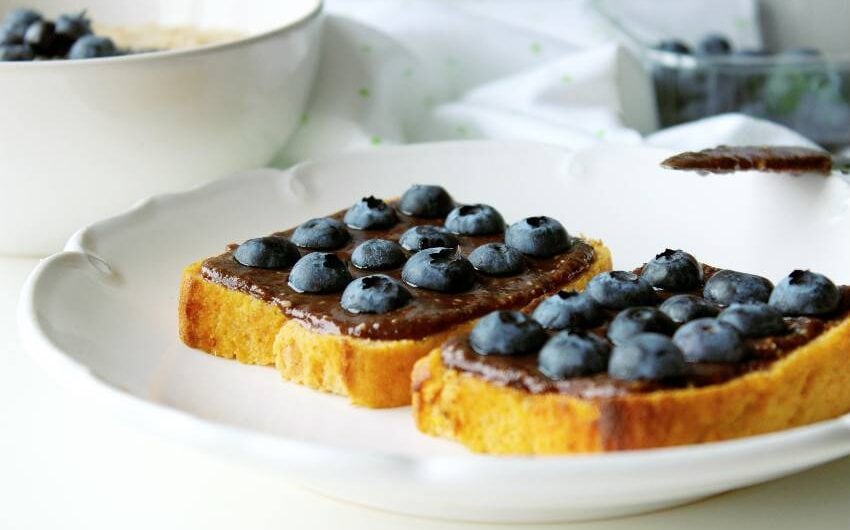 Paleo dýňový chlebíček s domácí nutellou