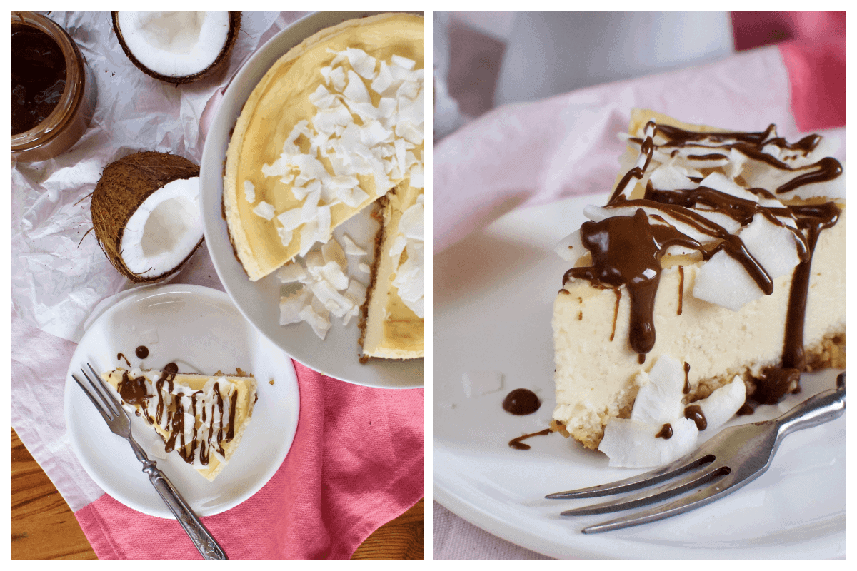 Kokosový cheesecake