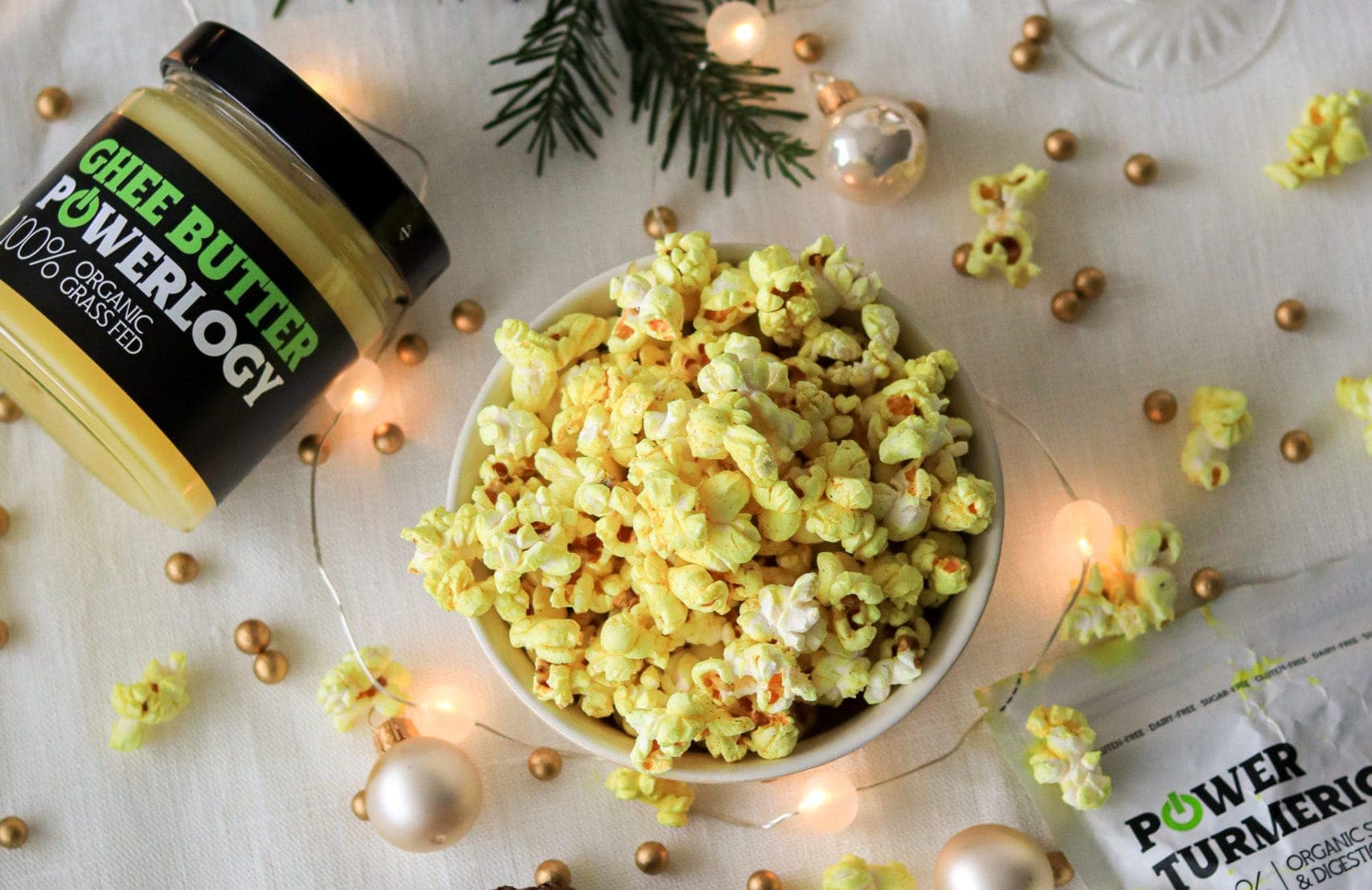Silvestrovský Turmeric popcorn
