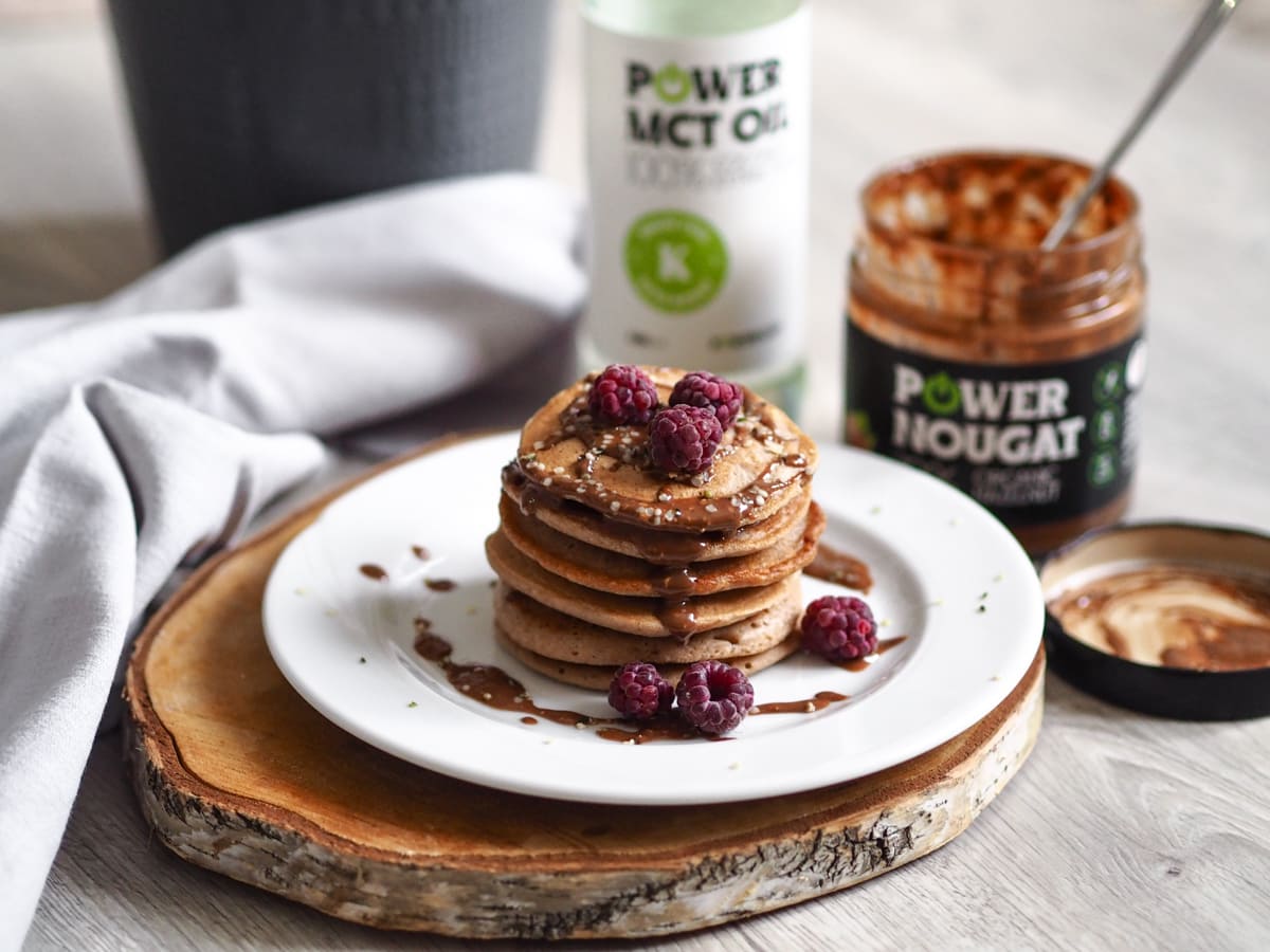 Kastanien-Mohn-Pfannkuchen mit Nougat (glutenfrei und ohne Milch)