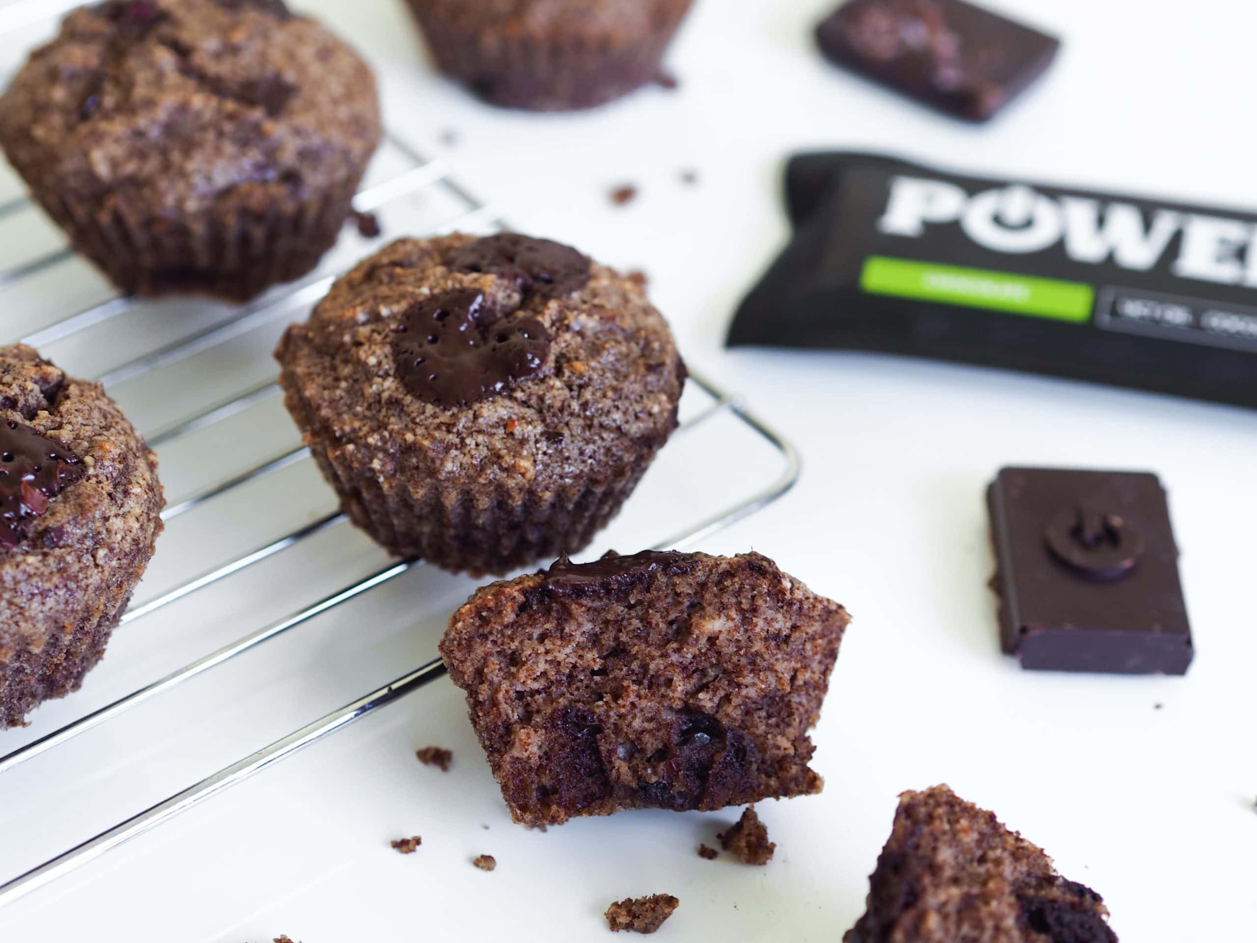 Choco bomb muffins