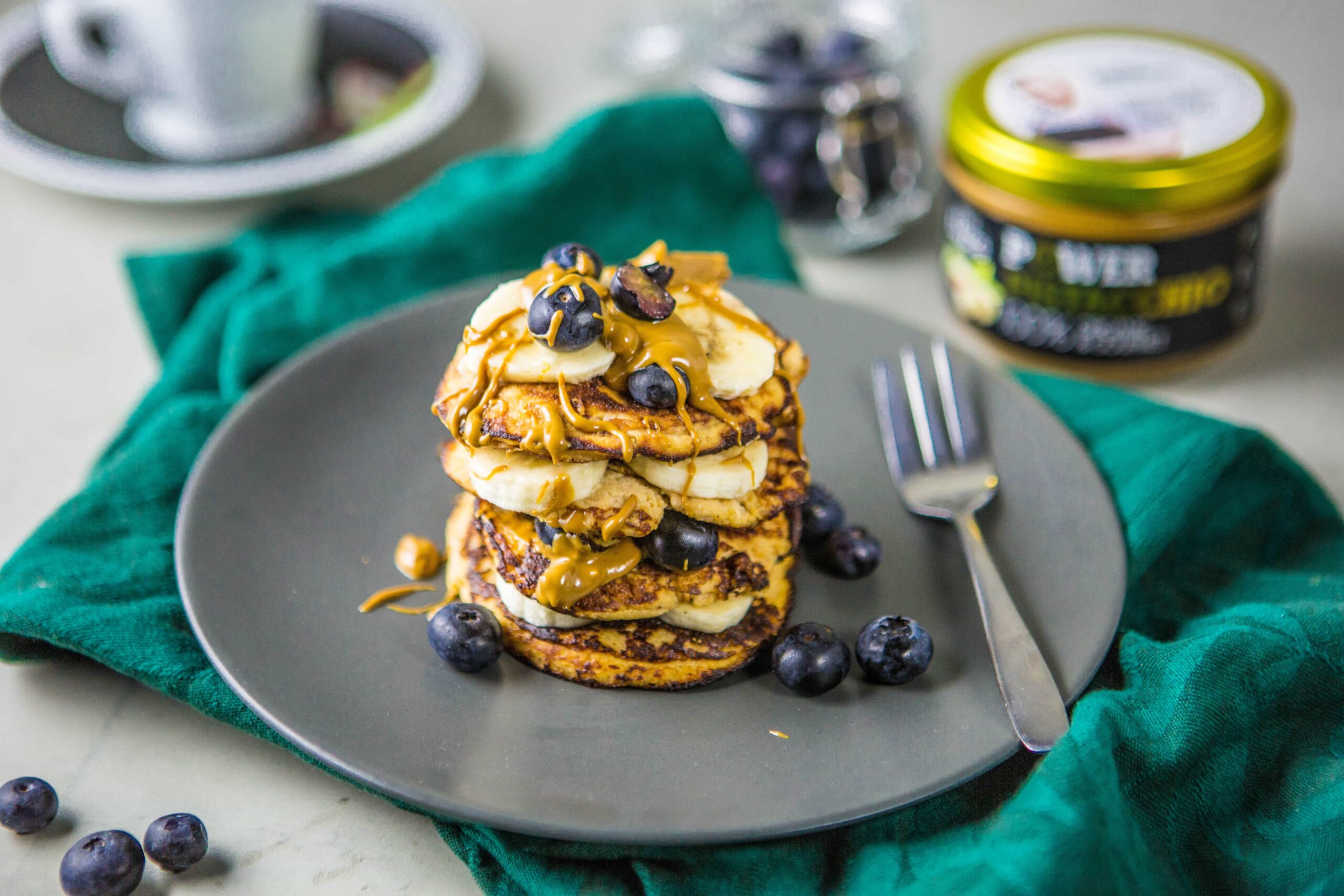 Pistazien-Pancakes nur aus 2 Zutaten