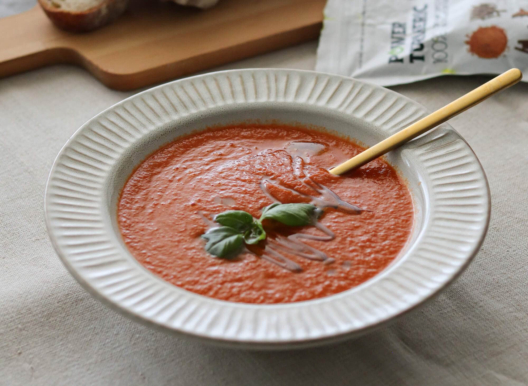 Turmeric lentil and tomato soup