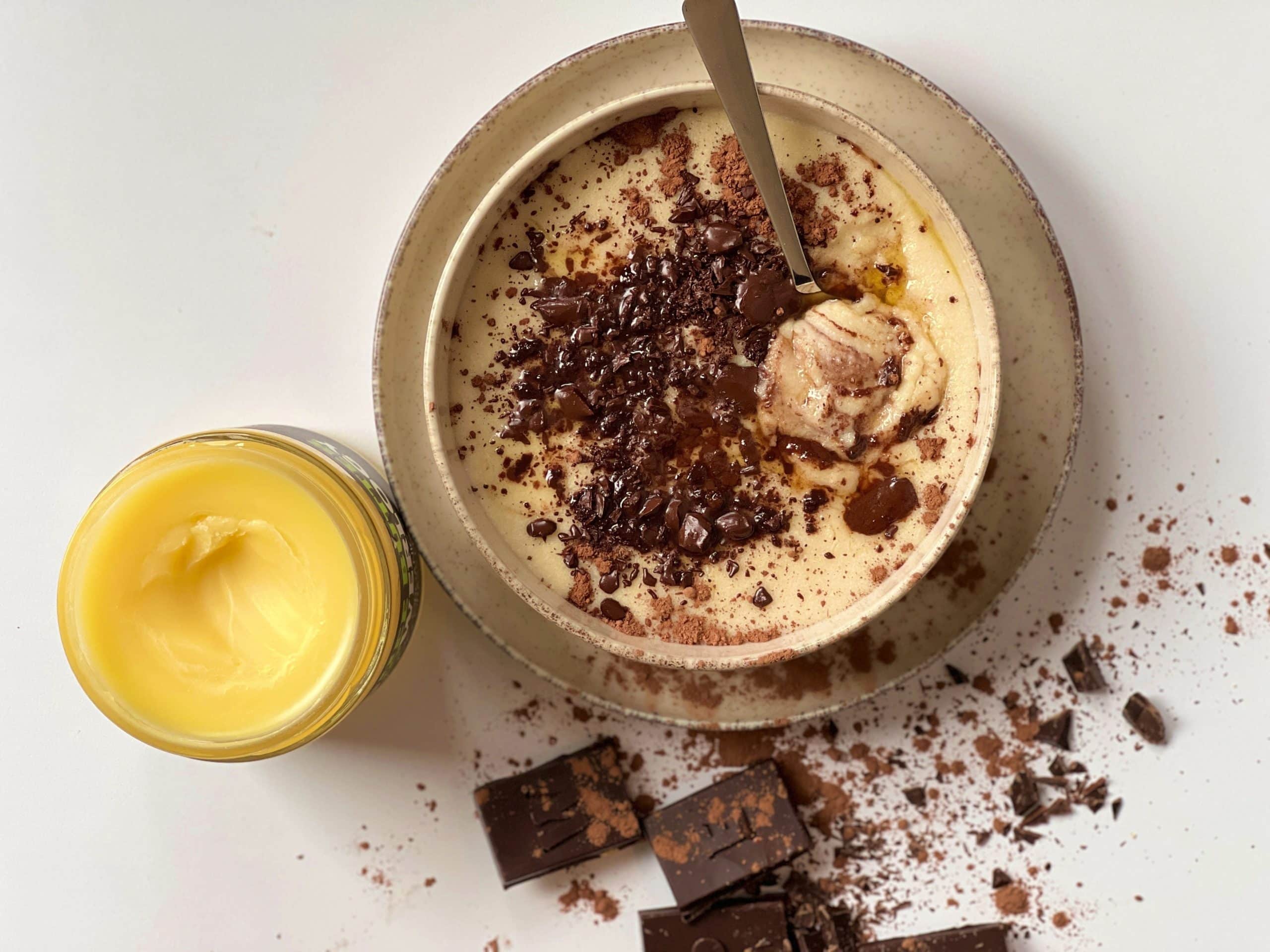 Gluten-free rice or corn semolina porridge