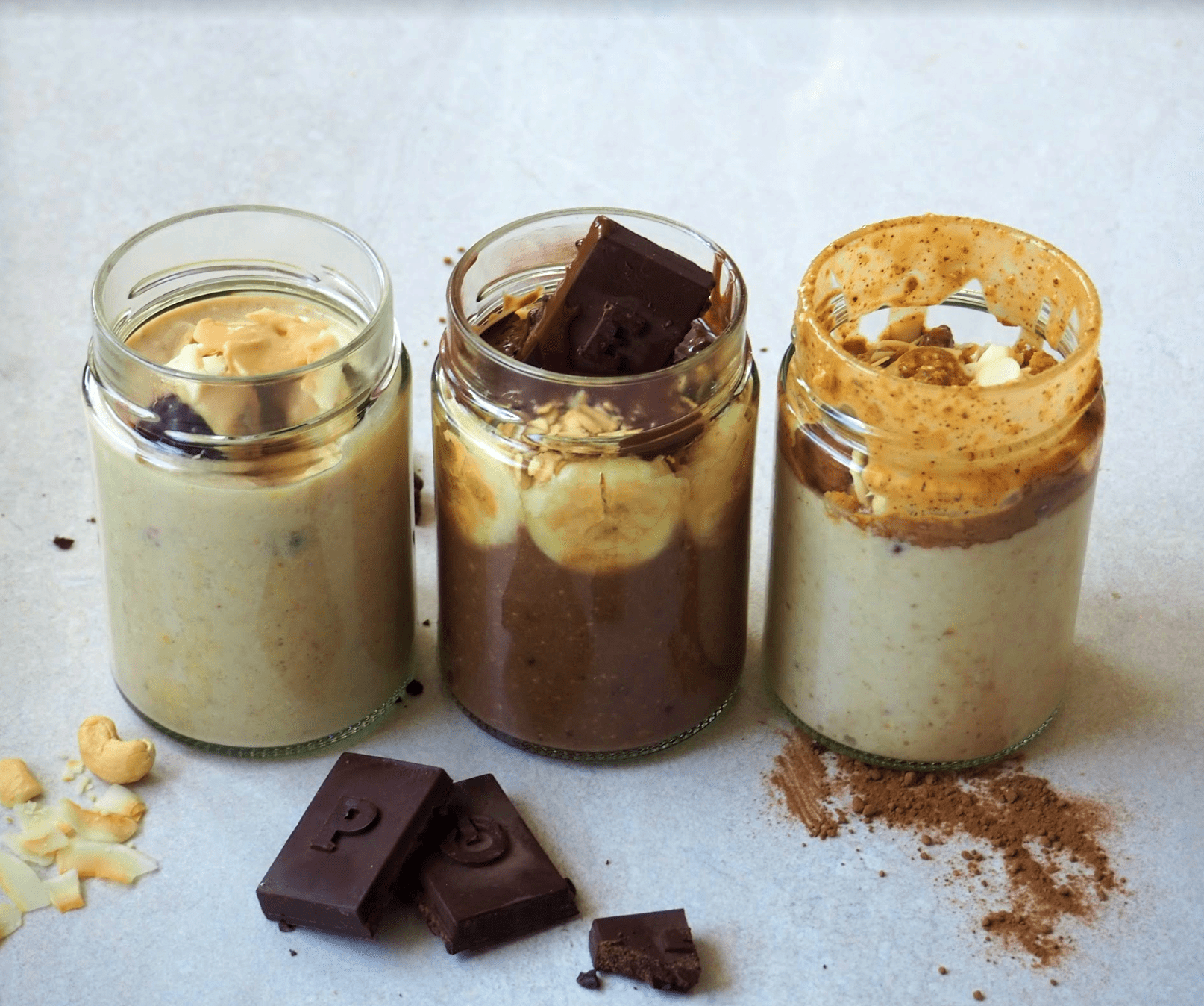 A wholesome dessert IN A JAR, 3 ways