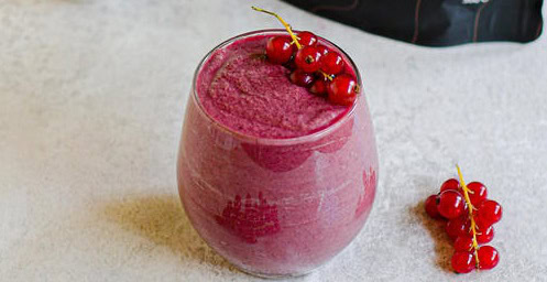Malinové smoothie s ovsenými vločkami