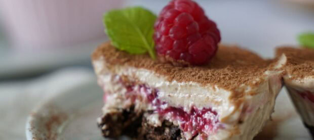 Mini malinový cheesecake bez pečenia