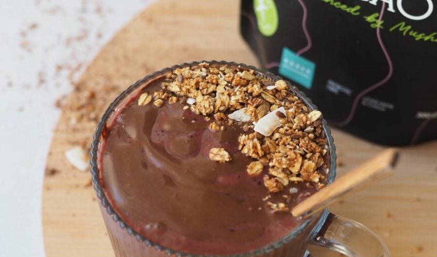 Mrazený kakaový smoothie