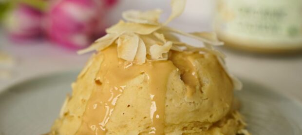Proteínový cashew cheesecake