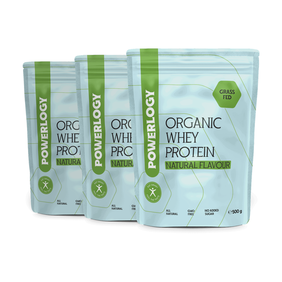 Powerlogy Organic Whey Protein 3 x 500 g