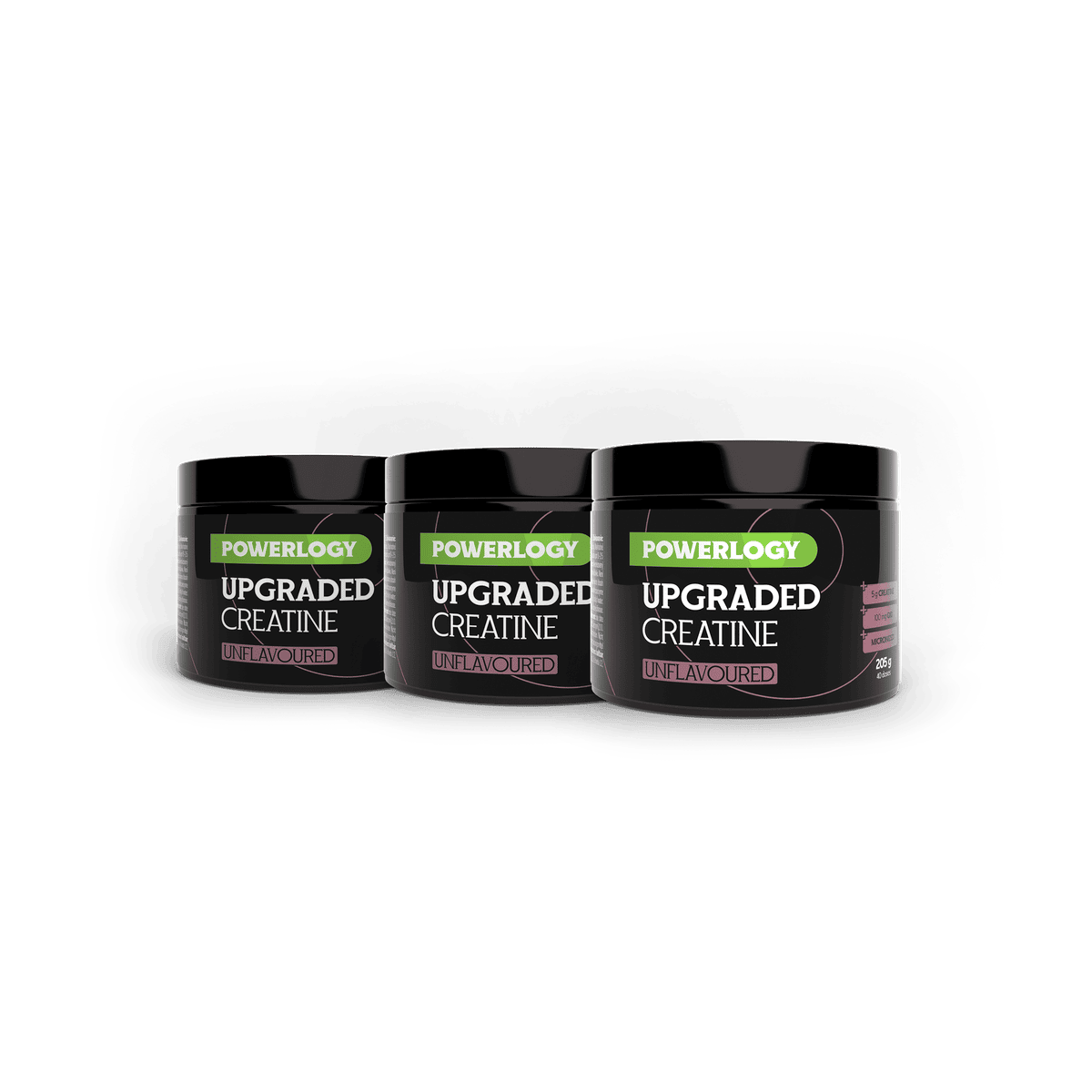 Powerlogy Upgraded Creatine Unflavoured 3 x 205 g