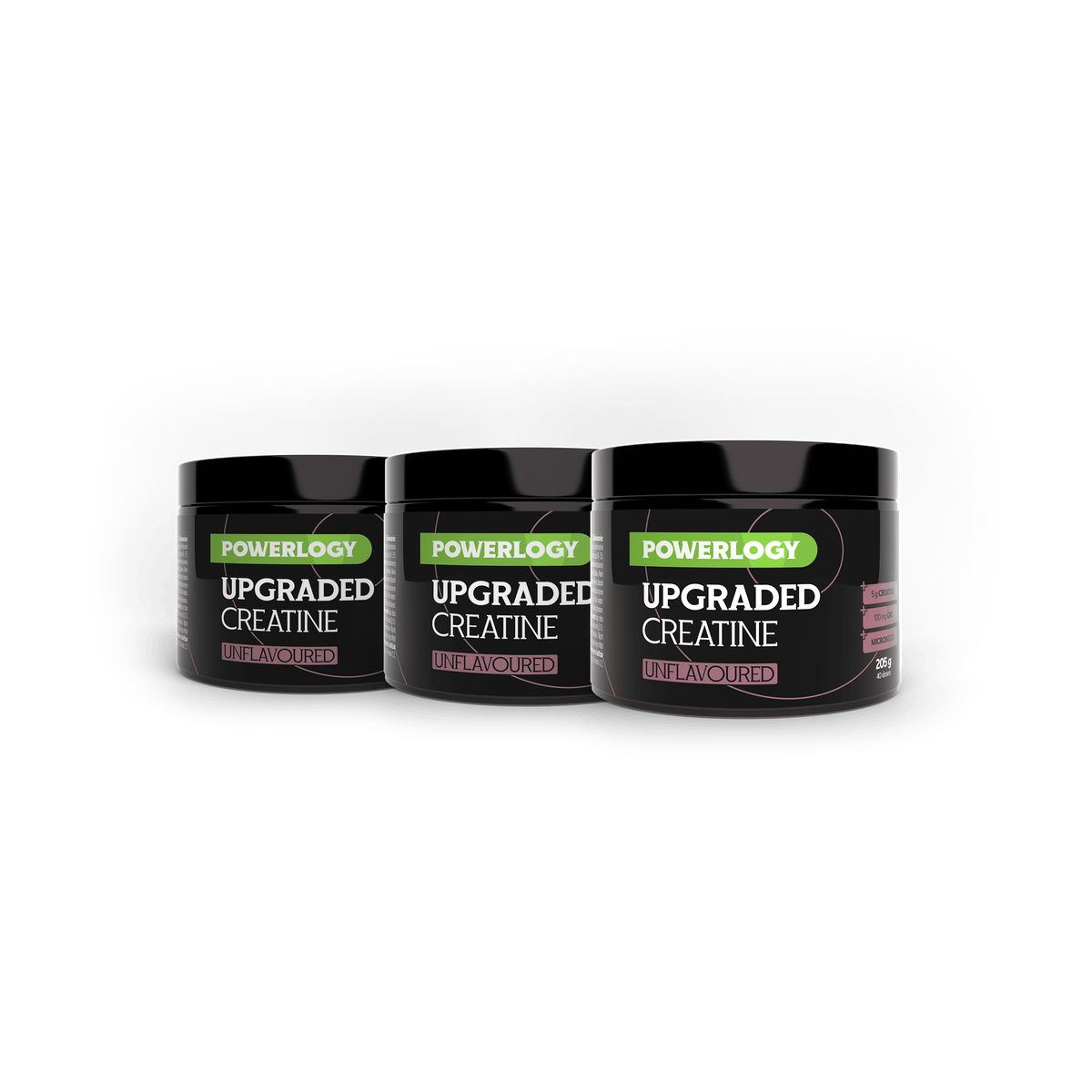 Powerlogy Upgraded Creatine Unflavoured 3 x 205 g