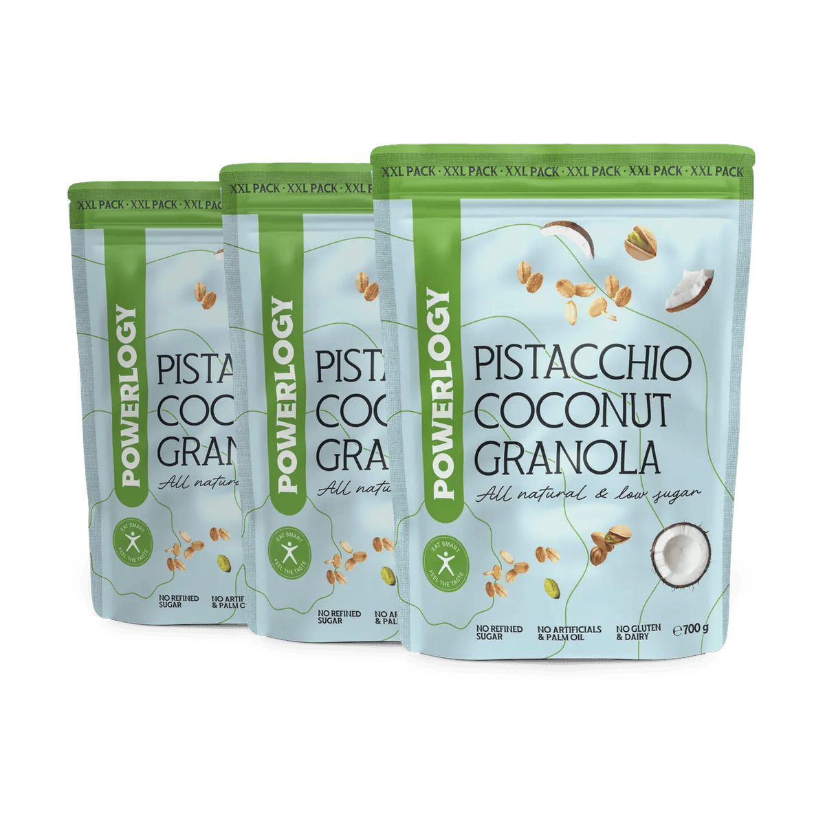 Powerlogy Pistacchio Coconut Granola 3 x 700 g