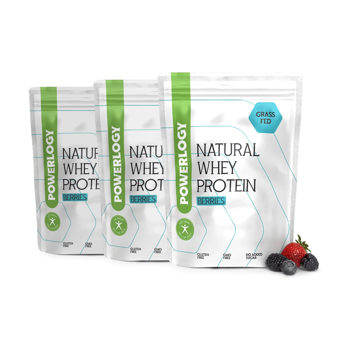 Powerlogy Whey Protein Berries 3 x 1 kg