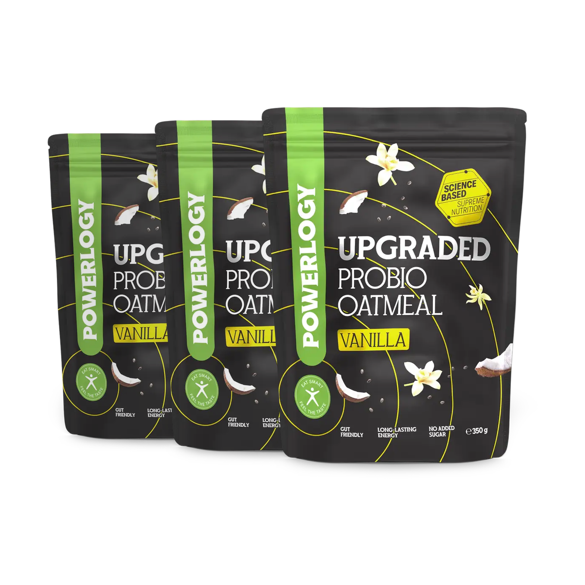 Powerlogy Upgraded Probio Oatmeal Vanilla 3 x 350 g