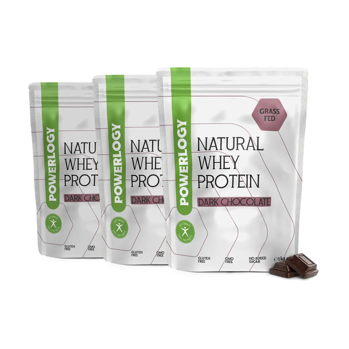 Powerlogy Whey Protein Dark Chocolate 3 x 1 kg