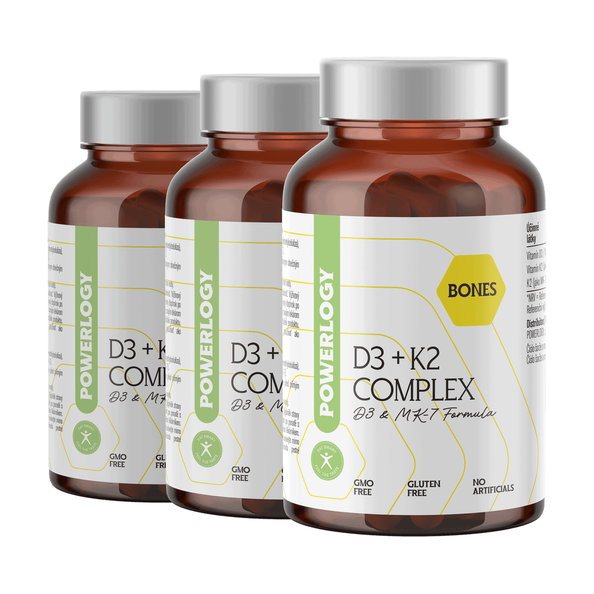 Powerlogy D3+K2 Complex 3 x 60 kapsúl