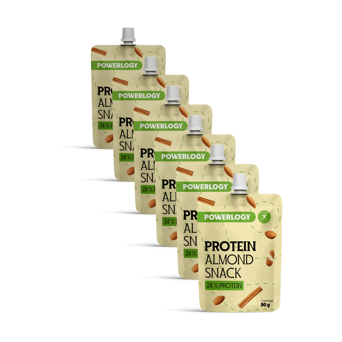 Powerlogy Protein Almond Snack 6 x 90 g