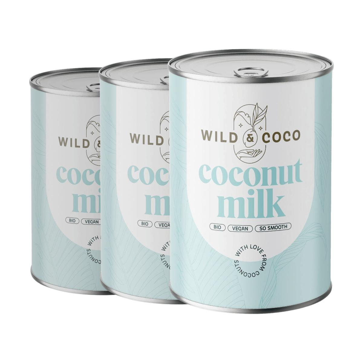 Wild & Coco BIO Coconut Milk (17%) 3 x 400 ml
