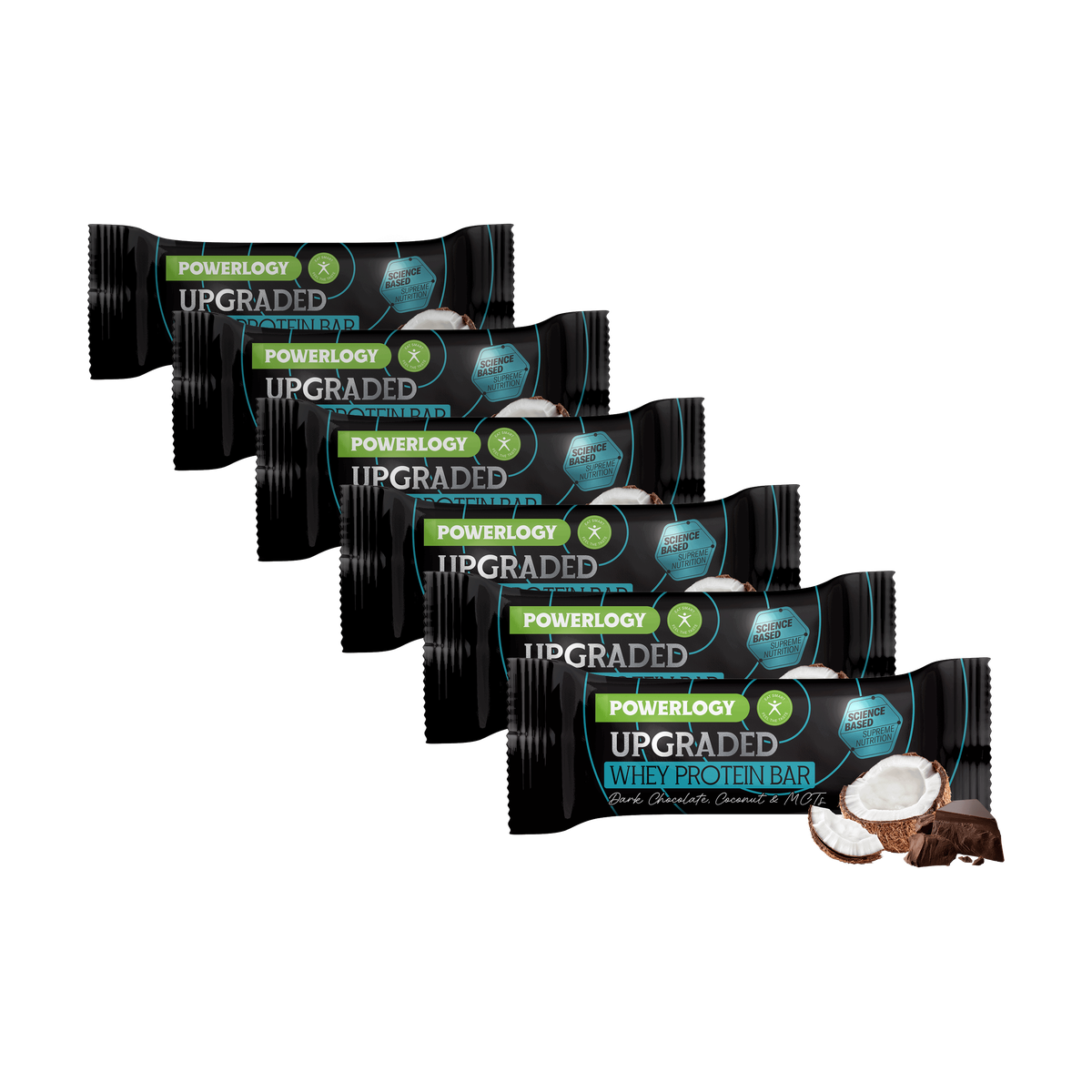 Powerlogy Upgraded Whey Protein Bar 6 x 50 g
