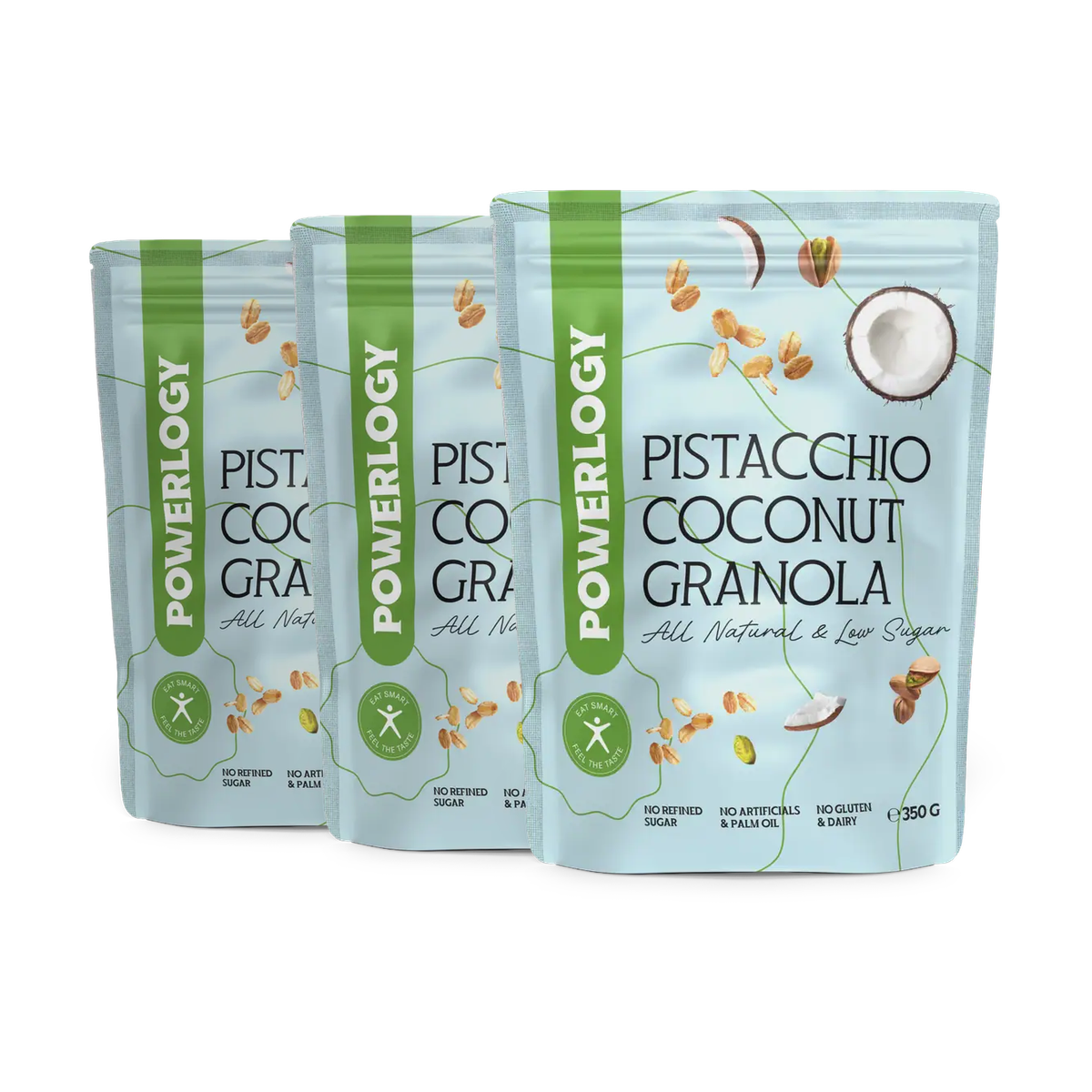 Powerlogy Pistacchio Coconut Granola 3 x 350 g