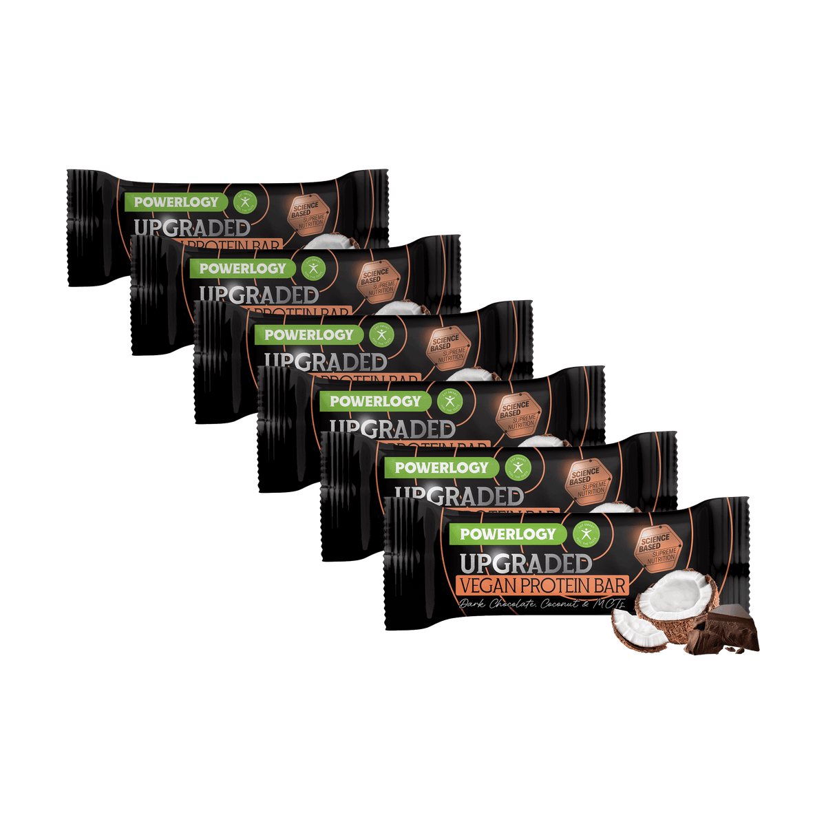 Powerlogy Upgraded Vegan Protein Bar 6 x 50 g
