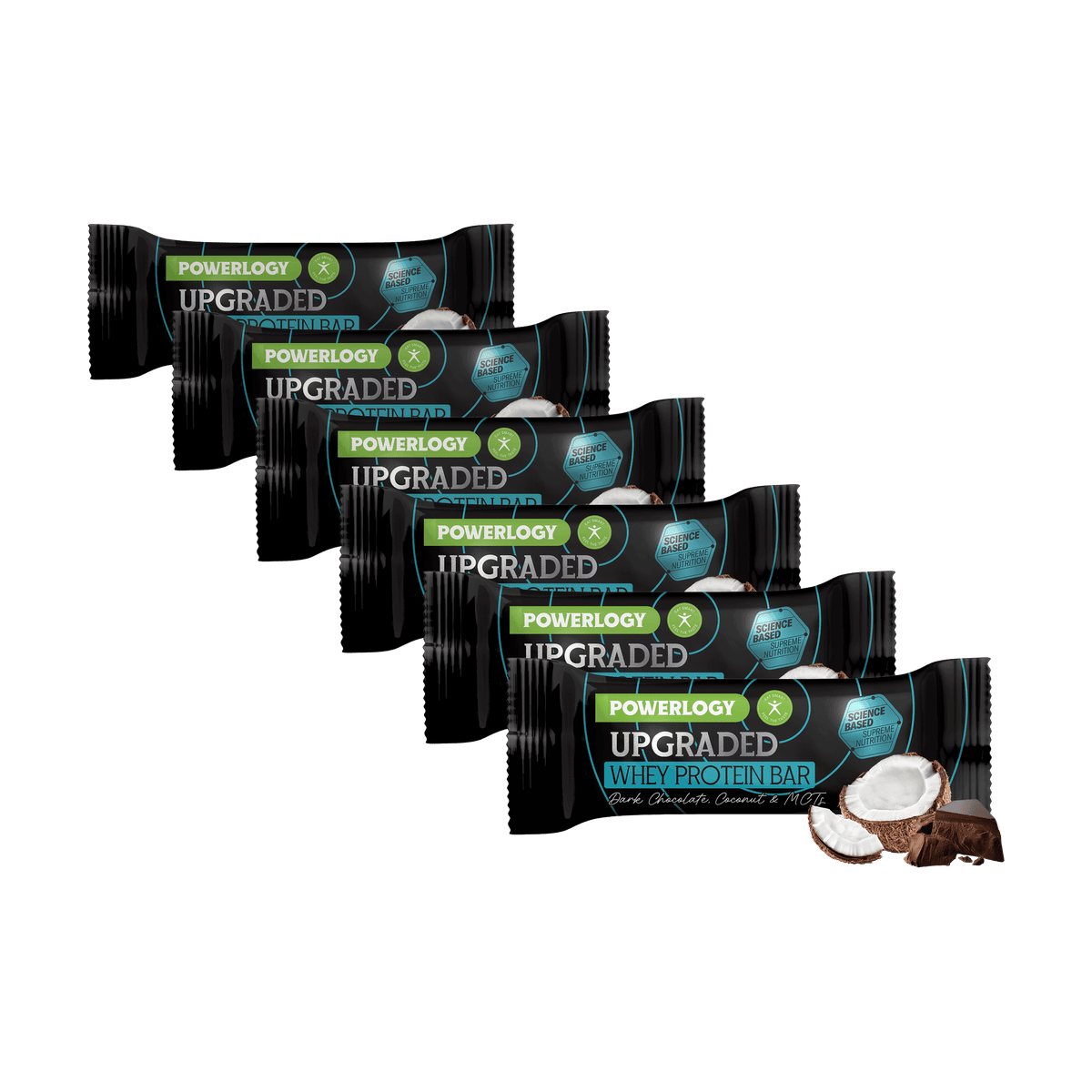 Powerlogy Upgraded Whey Protein Bar 6 x 50 g