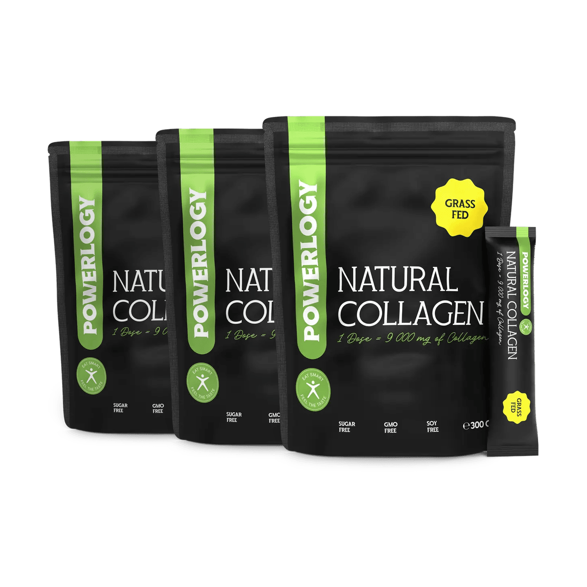 Powerlogy Natural Collagen 3 x 10 x 10 g