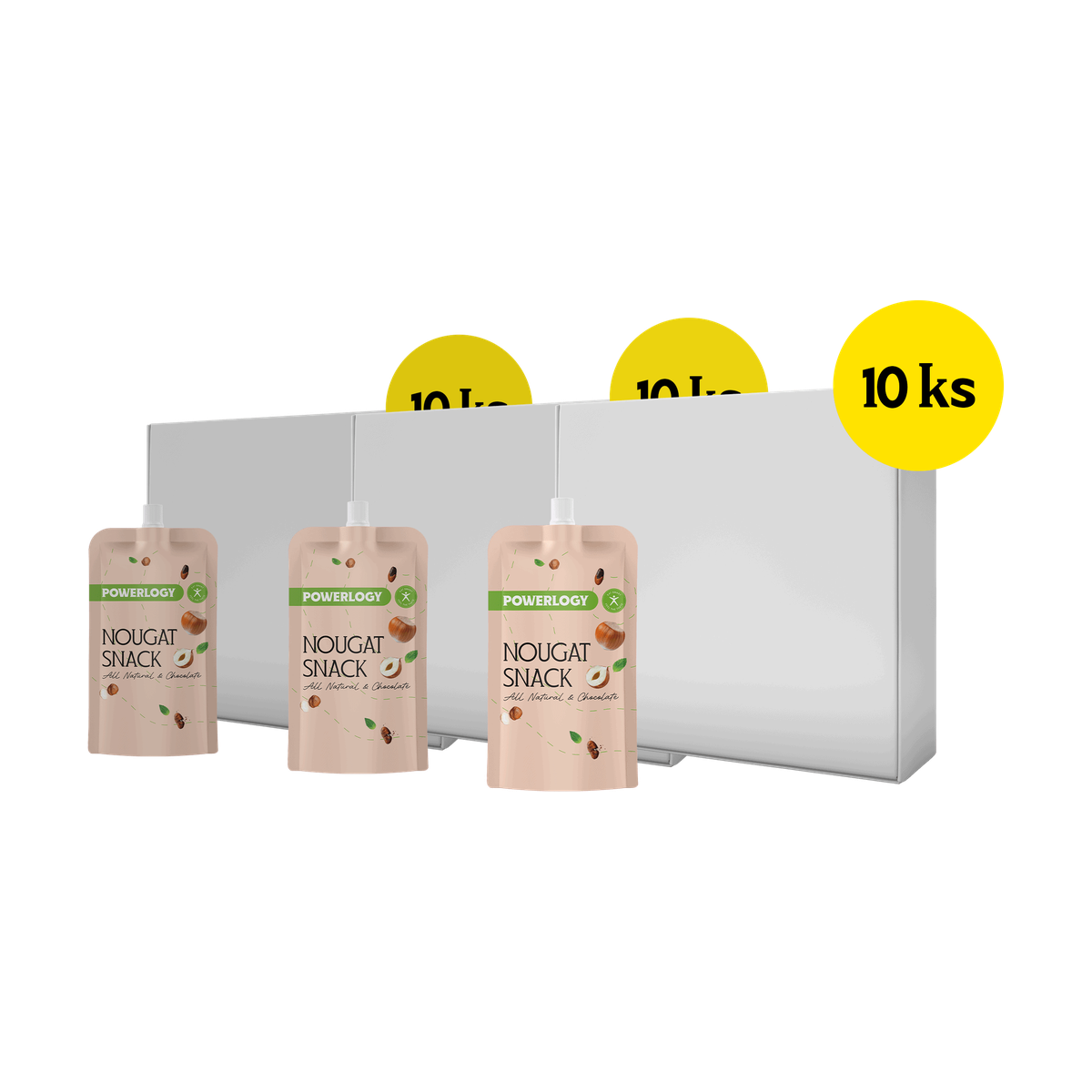 Powerlogy Nougat Cream 3 x 10 x 50 g