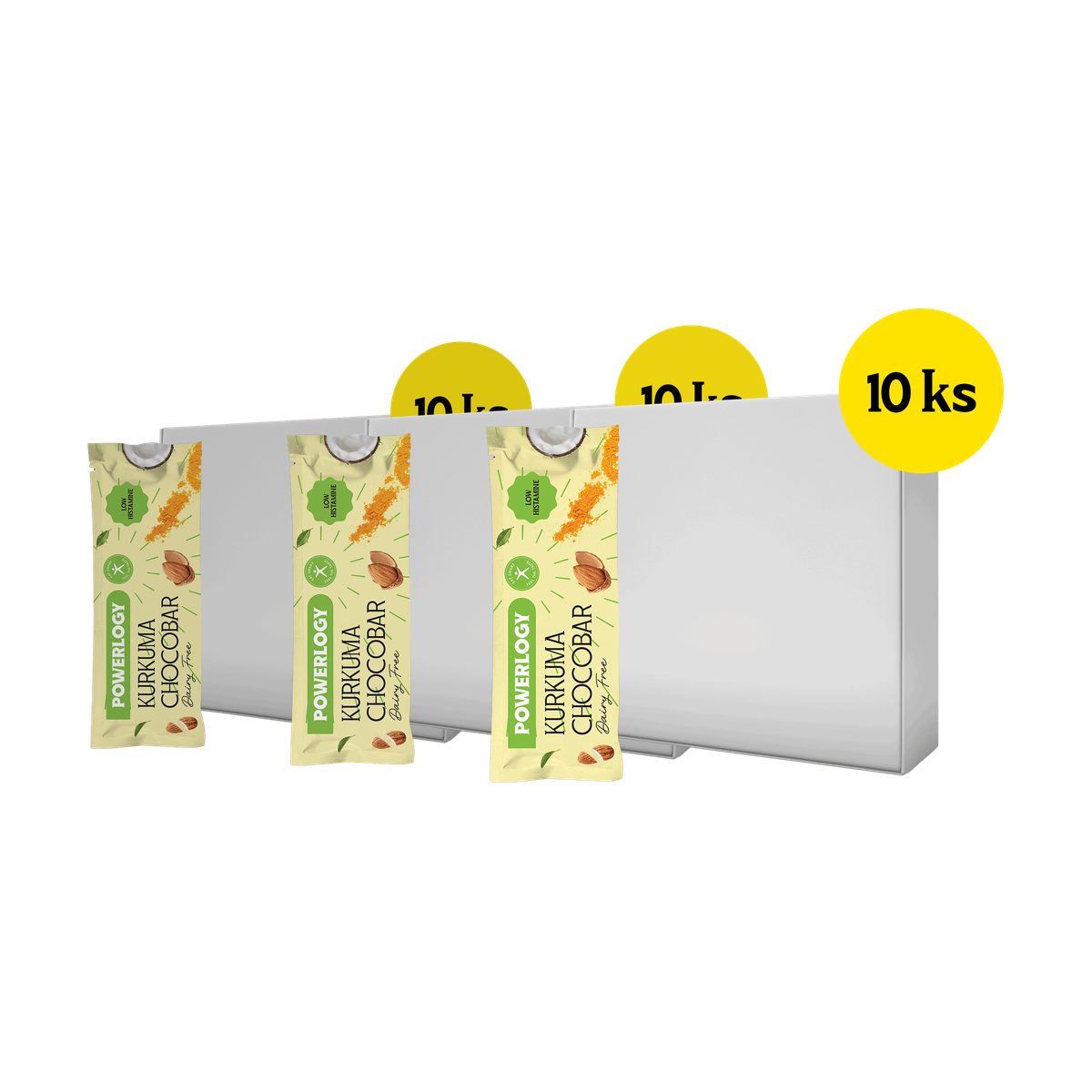 Powerlogy Kurkuma Chocobar 3 x 10 x 50 g