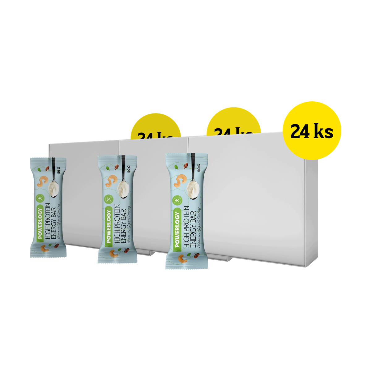 Powerlogy High Protein Bar 3 x 24 x 50 g