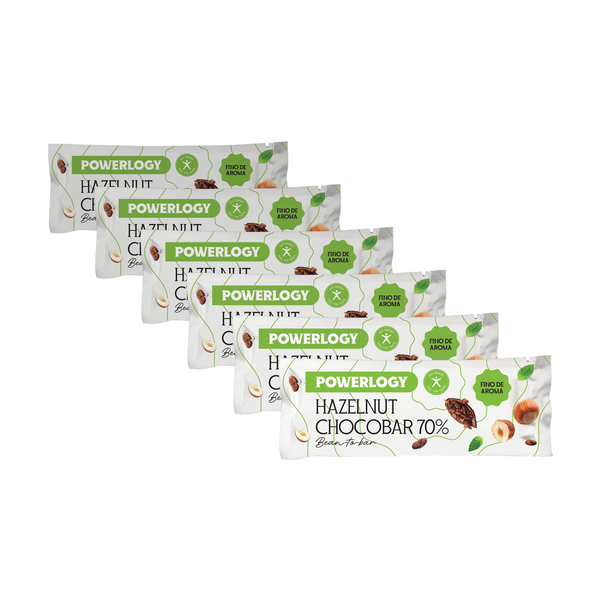 Powerlogy Chocobar 70 % 6 x 50 g