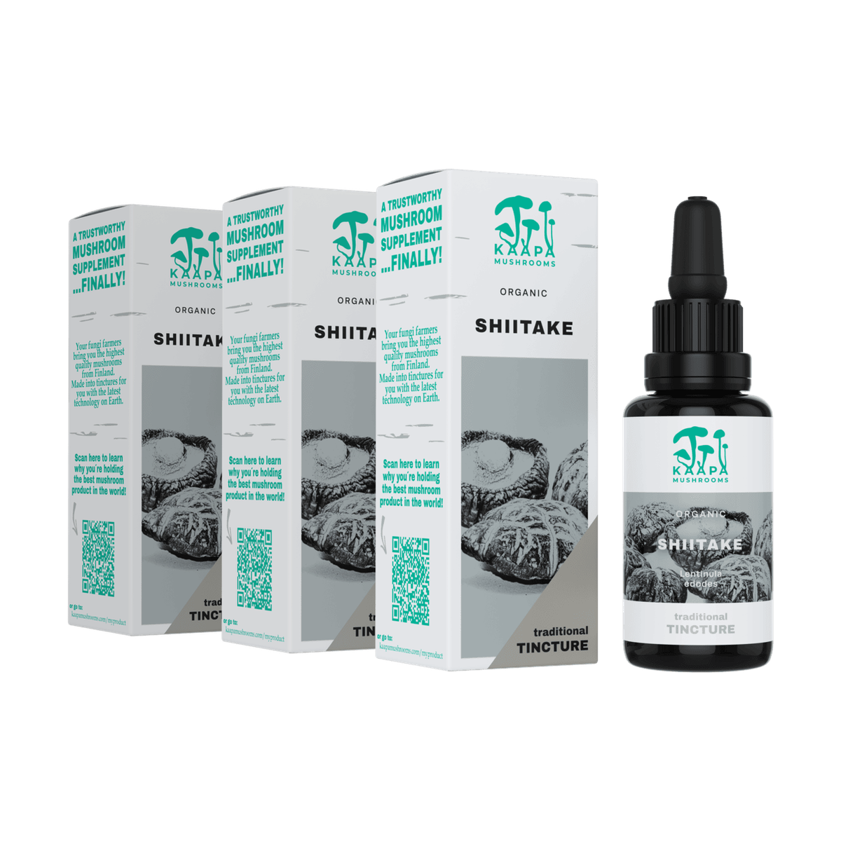 Kaapa Organic Mushrooms Shiitake 3 x 30 ml