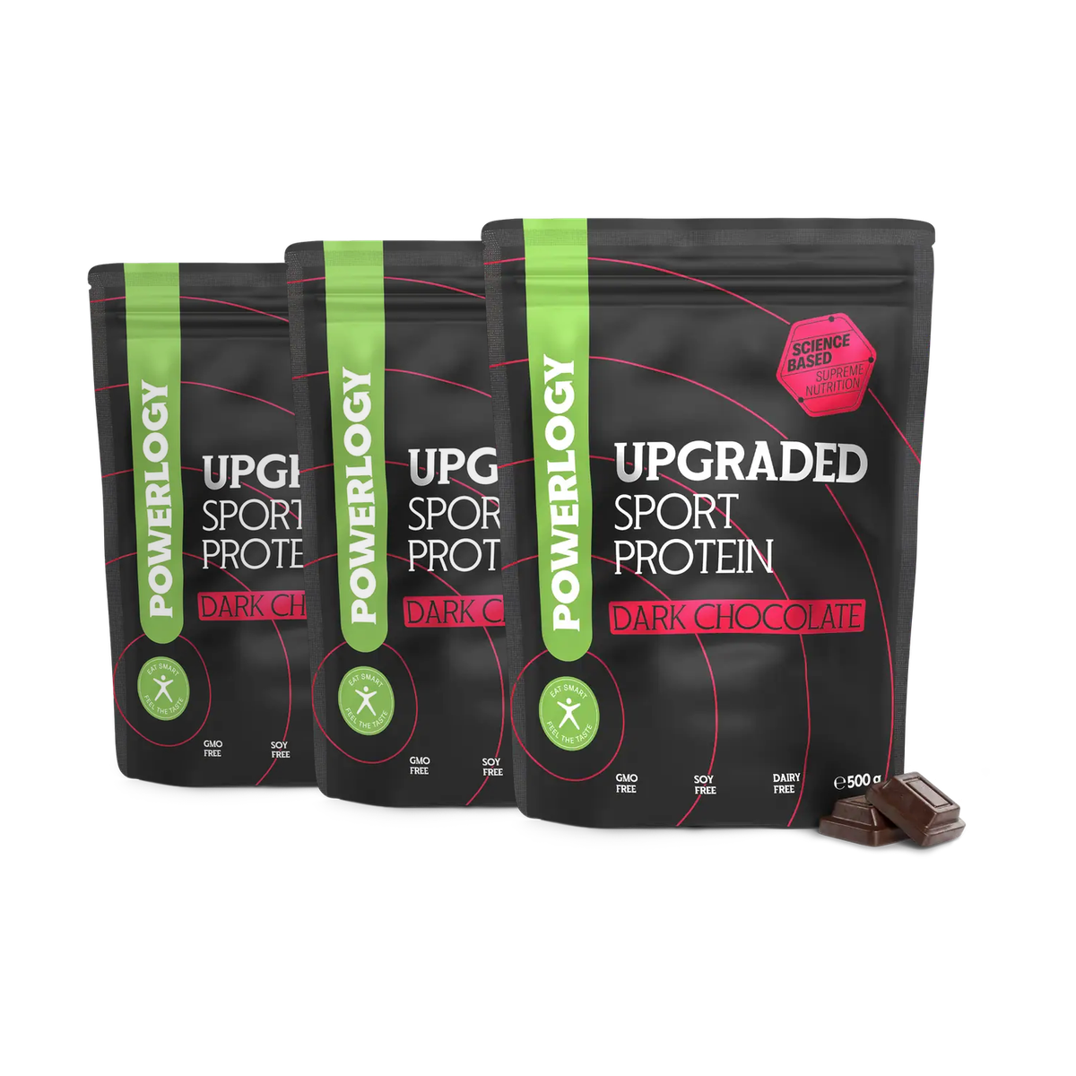 Powerlogy Upgraded Sport Protein 3 x 500 g