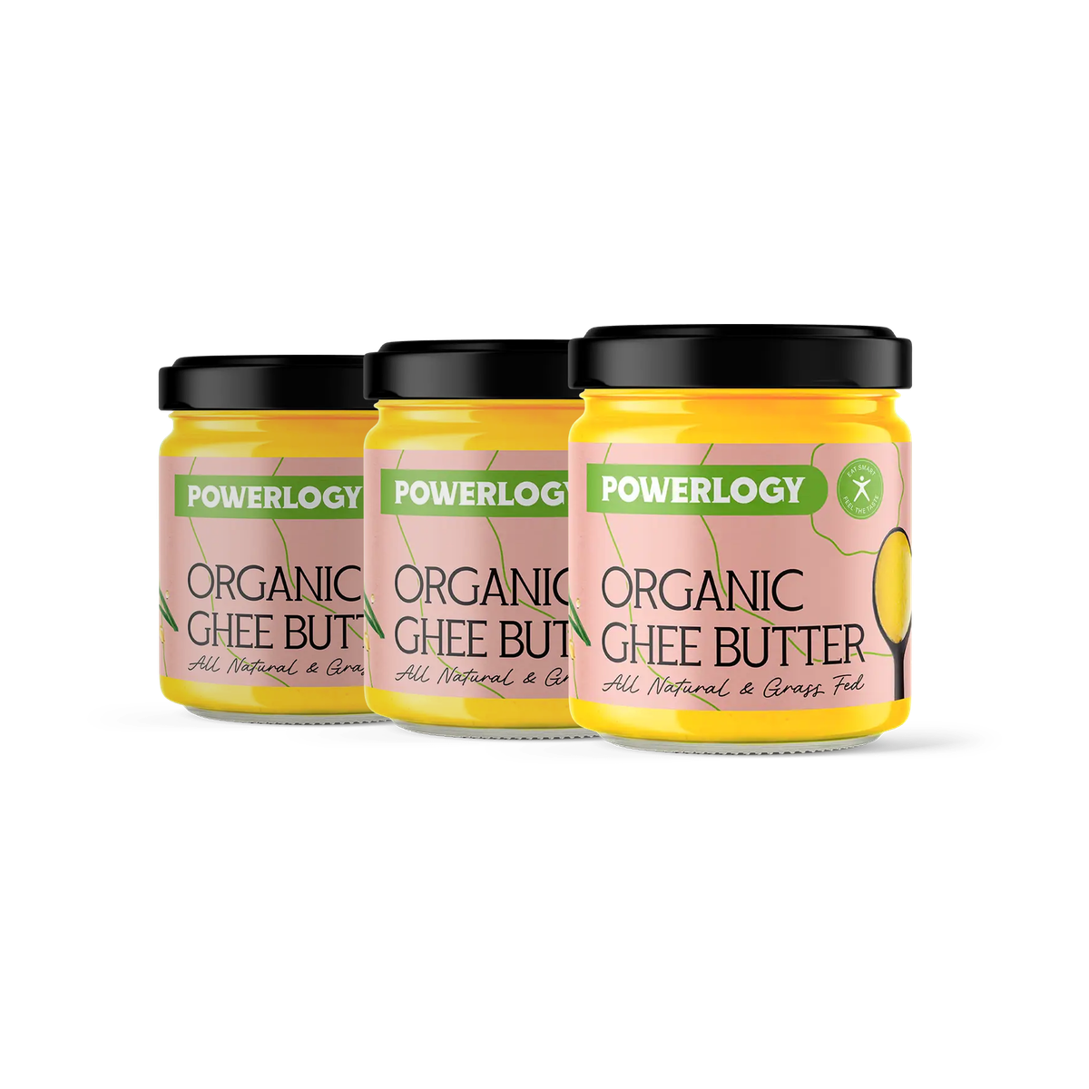 Powerlogy Organic Ghee Butter 3 x 320 ml