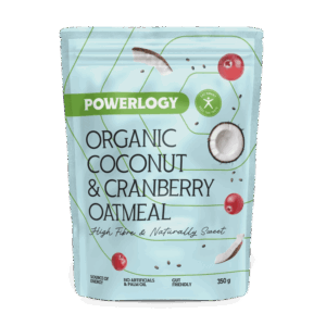 Powerlogy Organic Coconut & Cranberry Oatmeal 350 g